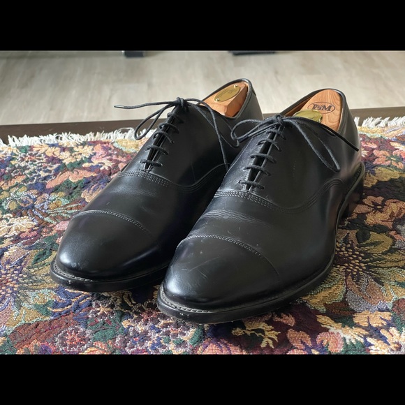 Allen Edmonds Park Avenue Cap toe Black Leather Men’s Oxfords ShoesSize 11 D